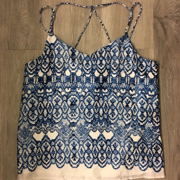 The Limited Tops - The Limited Geometric Blouse